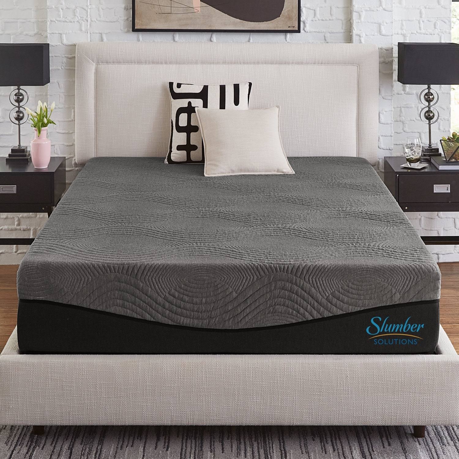 Slumber Solutions Active 10-Inch Charcoal Memory Foam Mattress ERZRN4_MNOQ