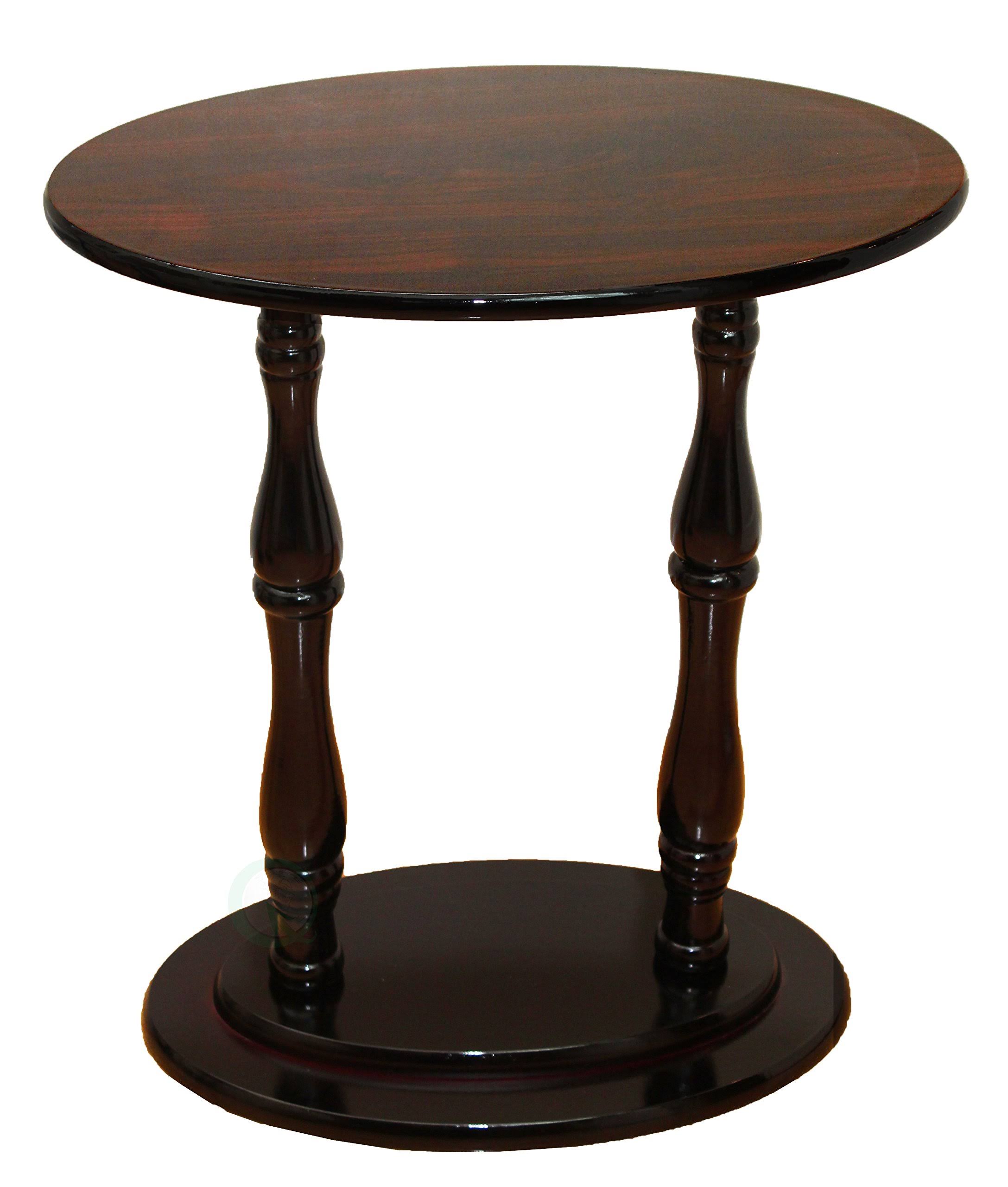 Uniquewise Oval Accent Side End Table Espresso Brown CD7TYD_GKJH