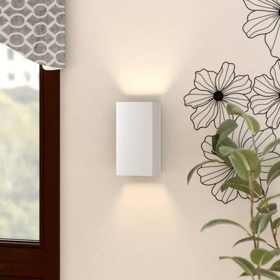 Scanlan 1 - Light Dimmable Hardwired Wall Sconce Finish: IXPR7M_VL4T