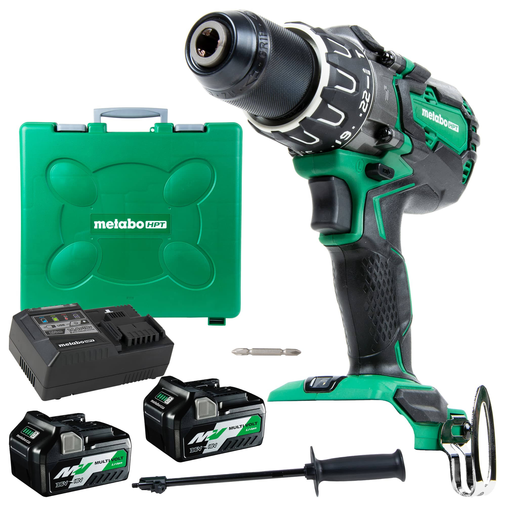 Metabo HPT 36V MV Hammer Drill Kit | Green DV36DAGM | Acme RKY6FA_IOUE