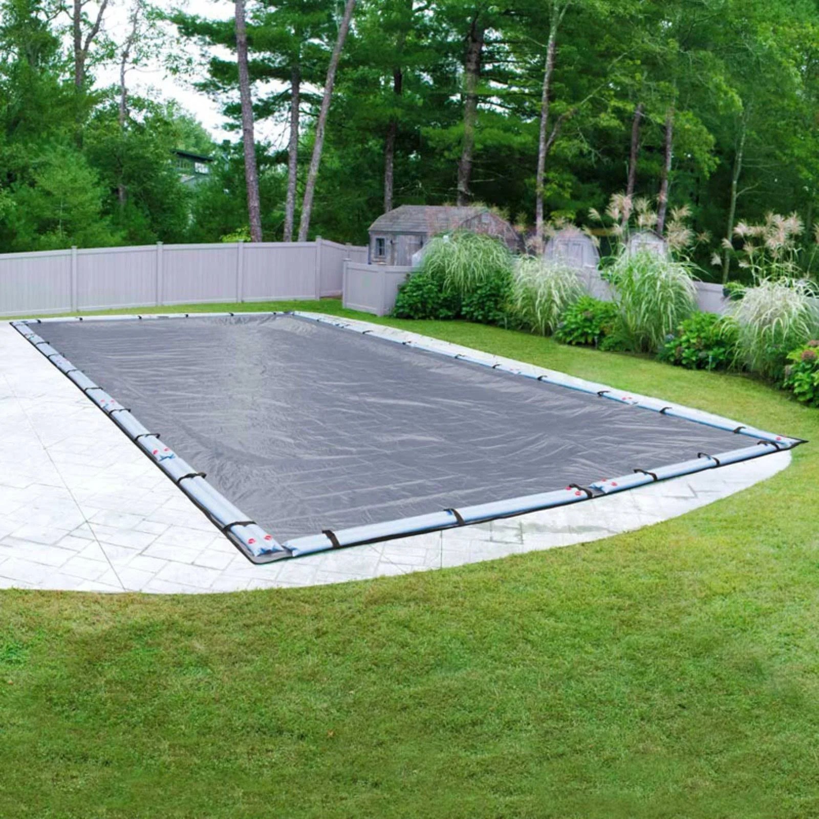 Pool Mate Commercial-Grade 18 ft. x 40 ft. Rectangular Slate Blue in Ground Pool Winter XLWPZY_PBZN