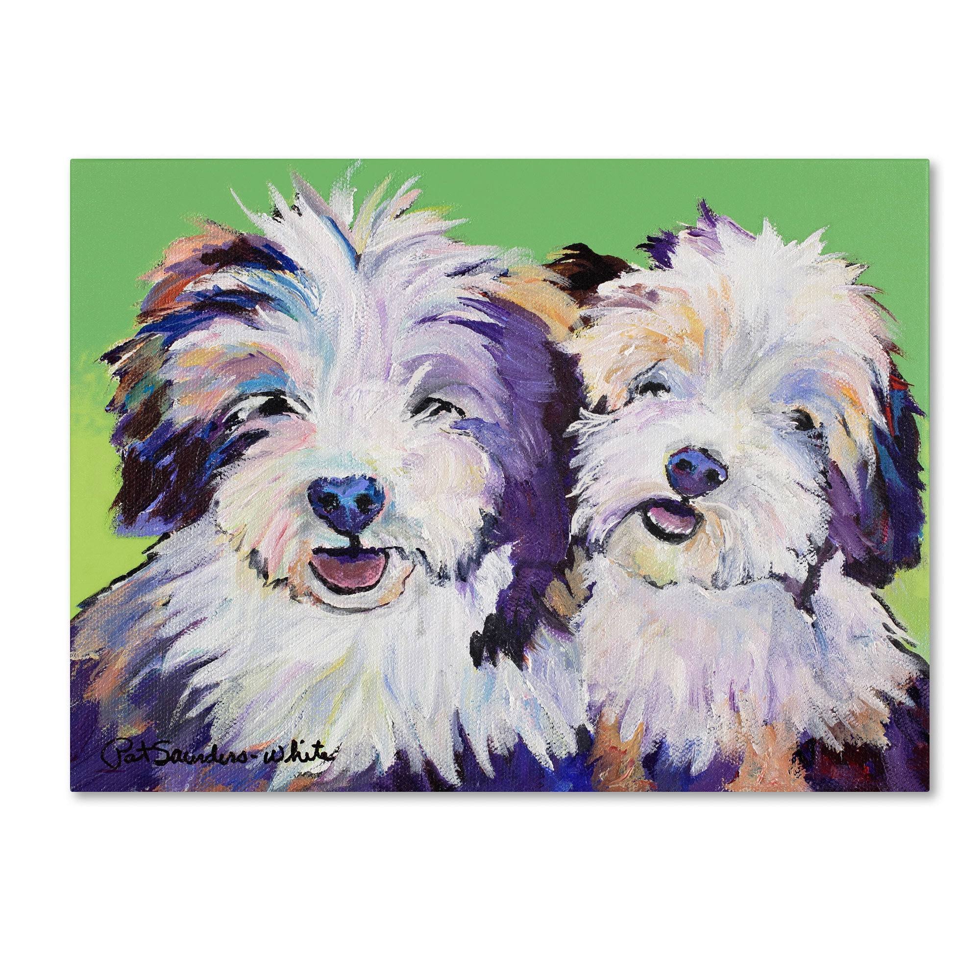 Trademark Global Pat Saunders-White 'Litter Mates' Canvas OO1XQH_OVJ3