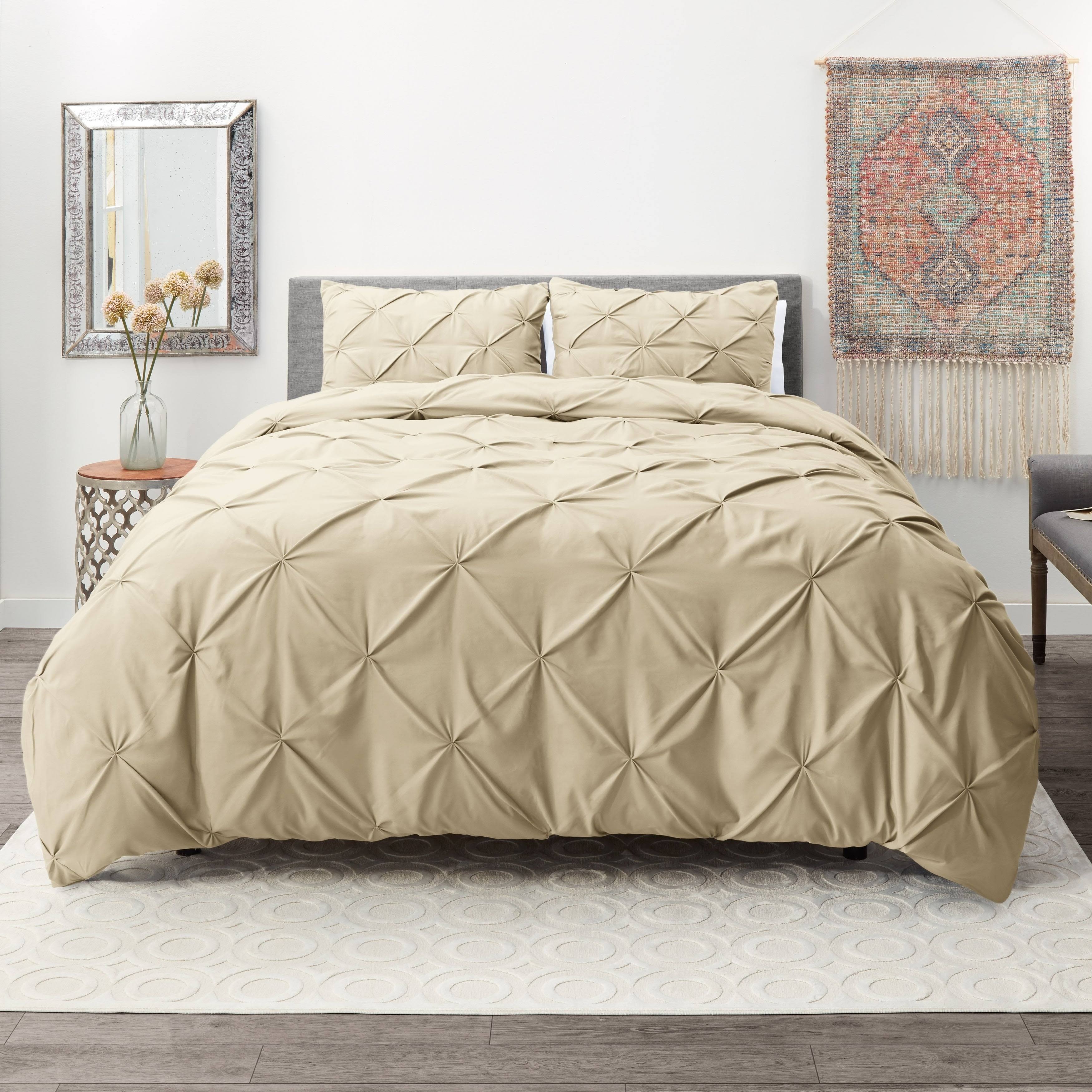 Nestl Bedding Pinch Pleat Duvet Cover Set Twin YPZJ3E_KF4L