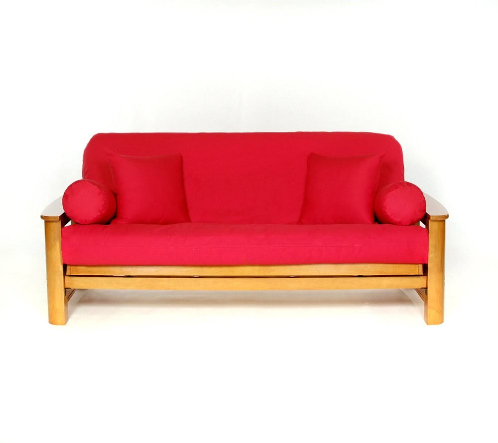 Lifestyle Covers 100 % Cotton Red Full Size Futon FUE2LQ_TAL0
