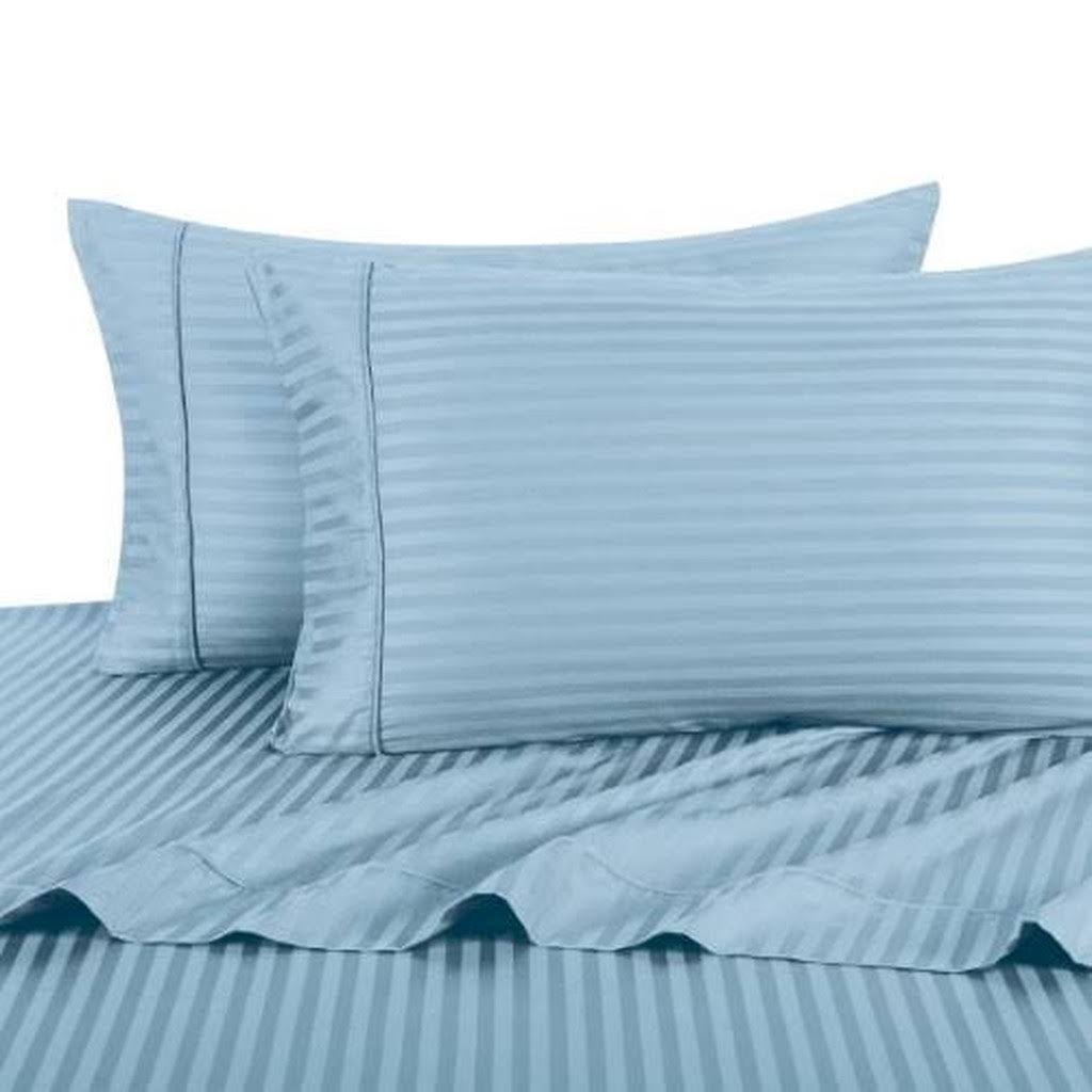 Ultra Soft Exquisitely Smooth Genuine 100% Combed Cotton Striped 300 Thread Count Sheet Sets Deep Pocket Set, Size 7W8LNR_XVHK