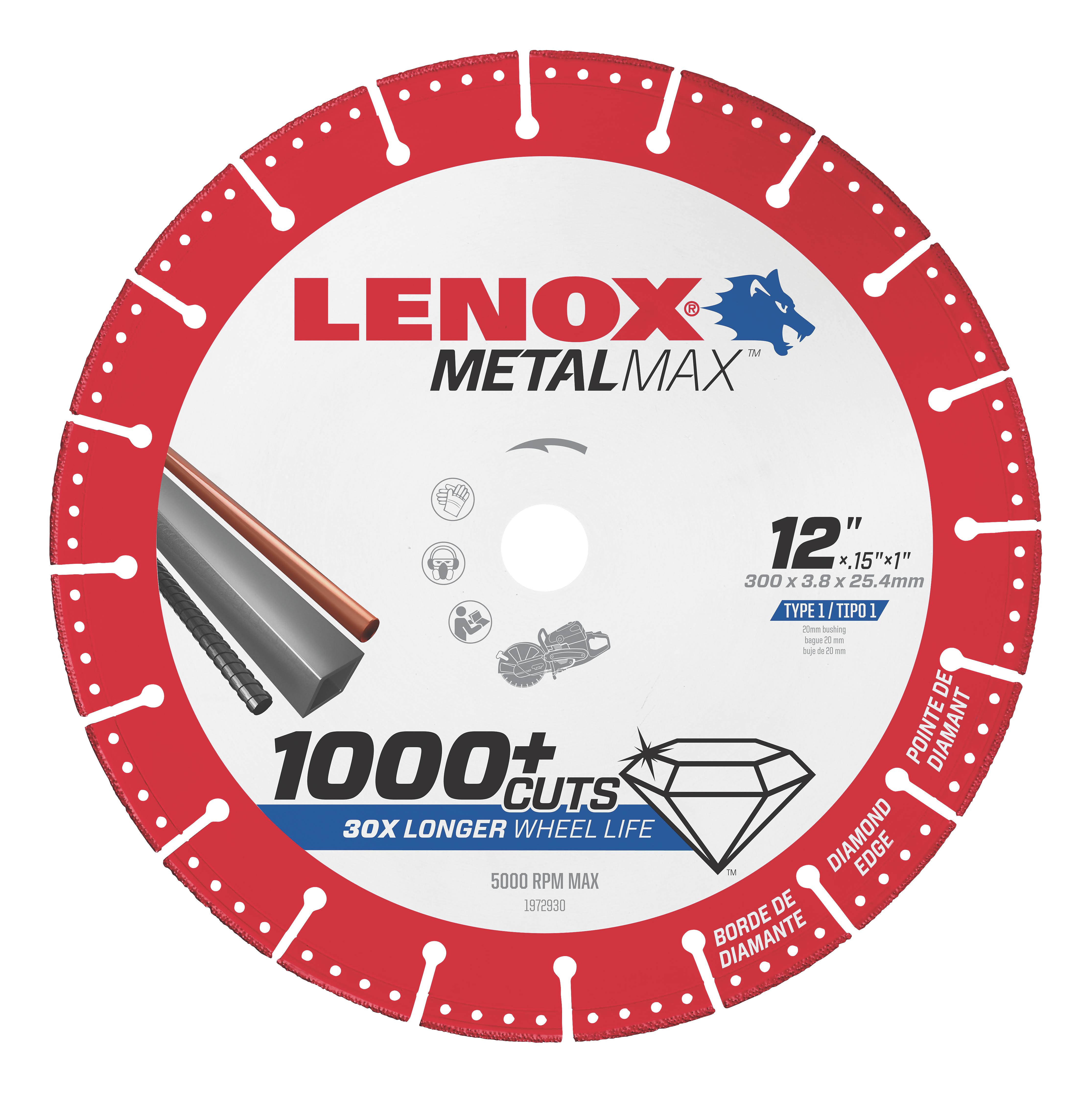 Lenox 1972930 MetalMax Diamond Cutoff Wheel OTNPKZ_UMMG