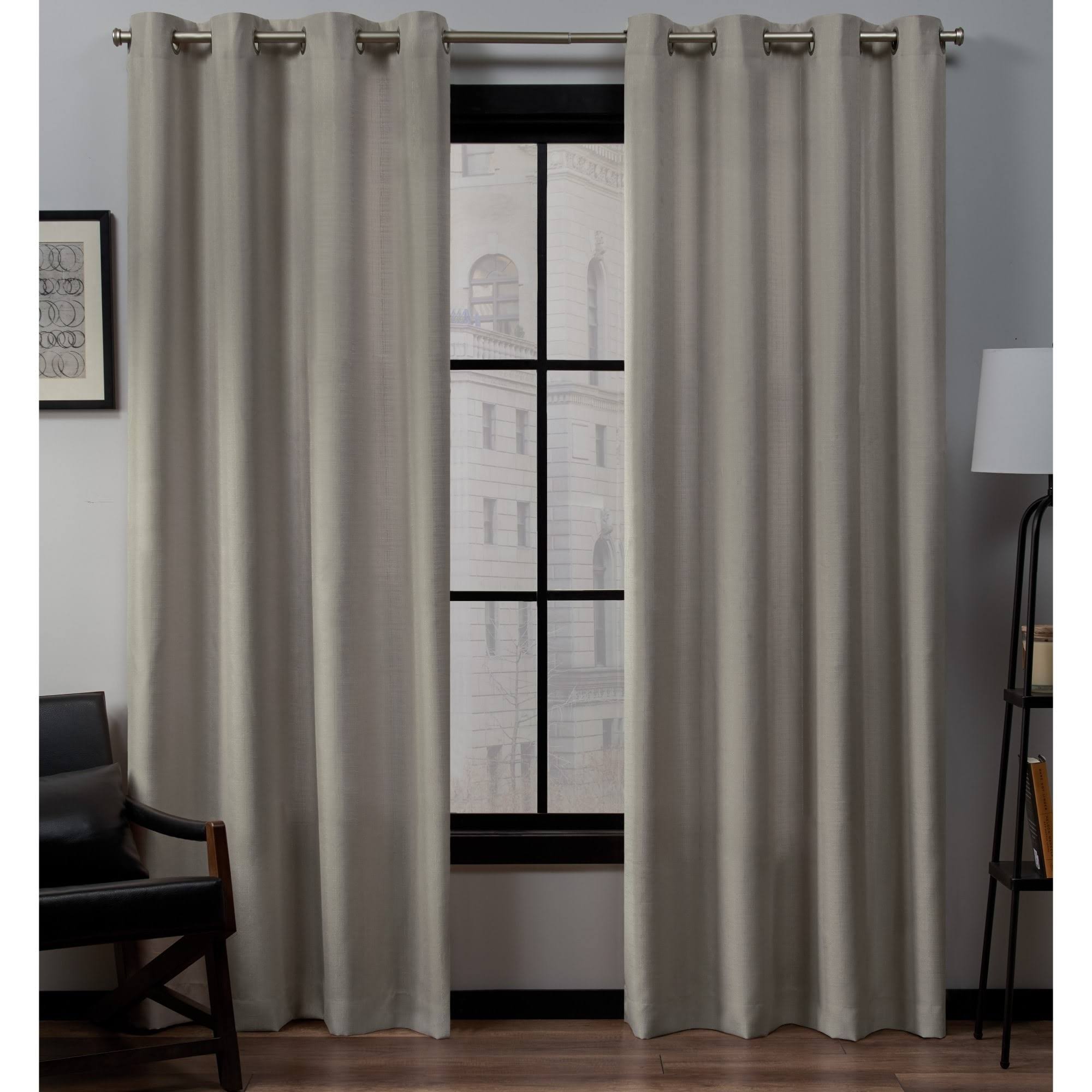 Exclusive Home Loha Grommet Top Curtain Panel Pair Vintage JM8NHK_C8NH