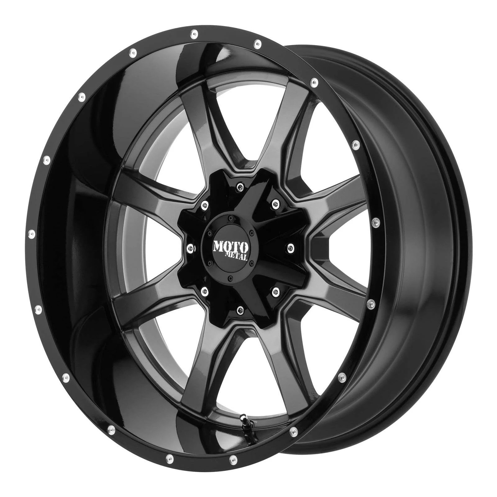 Moto Metal MO970 Grey / Black 18x9 8x6.5 18mm (MO97089080418) U9XXWC_5OXD