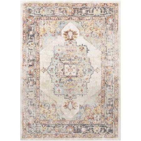 Mark Day Zuidvelde Updated Traditional Area Rug, Gray/Cream, 6'7 inch x 9', Size 6'7 x 9', RKEAHM_0BEV