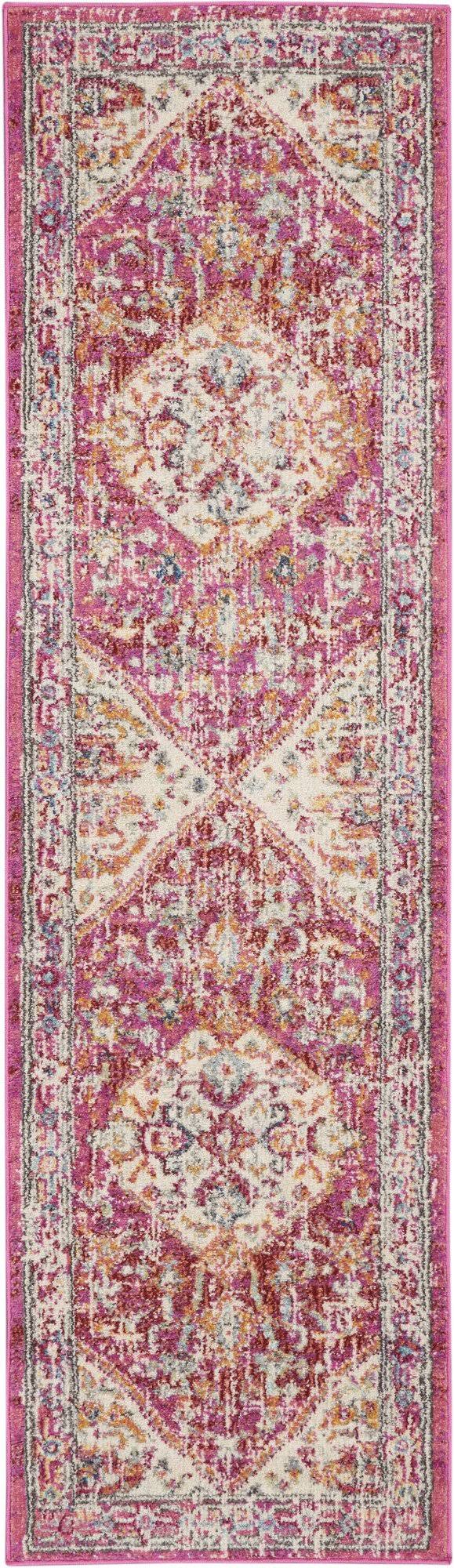 Nourison PSN23 Passion Ivory/Pink Area Rug- 5'Y9X7YY_3R63