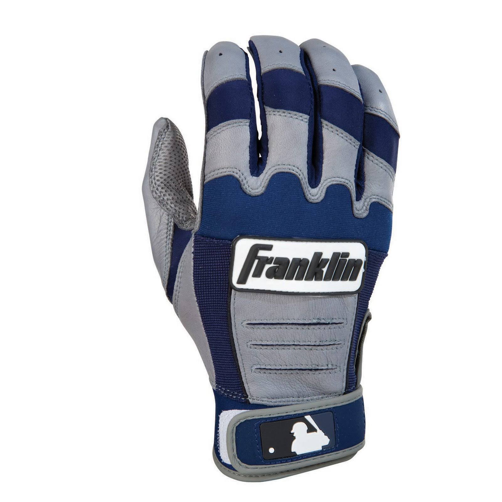 Franklin CFX Pro Series Adult Batting Gloves - Gray/Navy - 7HJOSO_BNDD