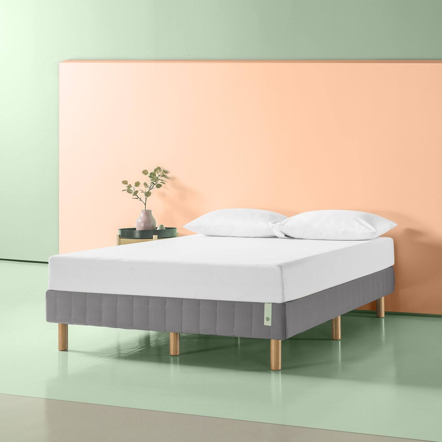 Zinus Justina Metal 14 inch Mattress Foundation - Slate Grey NXG4YM_KOY5