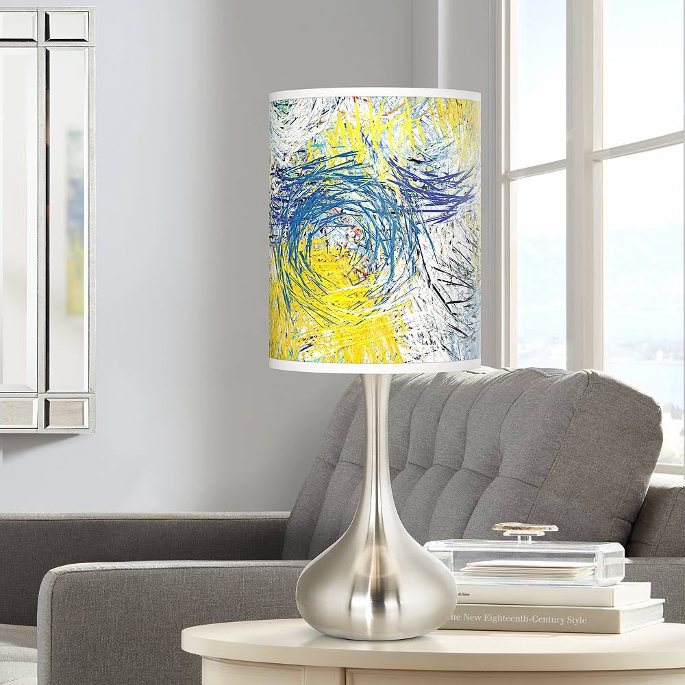 Giclee Glow Starry Dawn Giclee Droplet Table Lamp, 1F13EE_J7S7