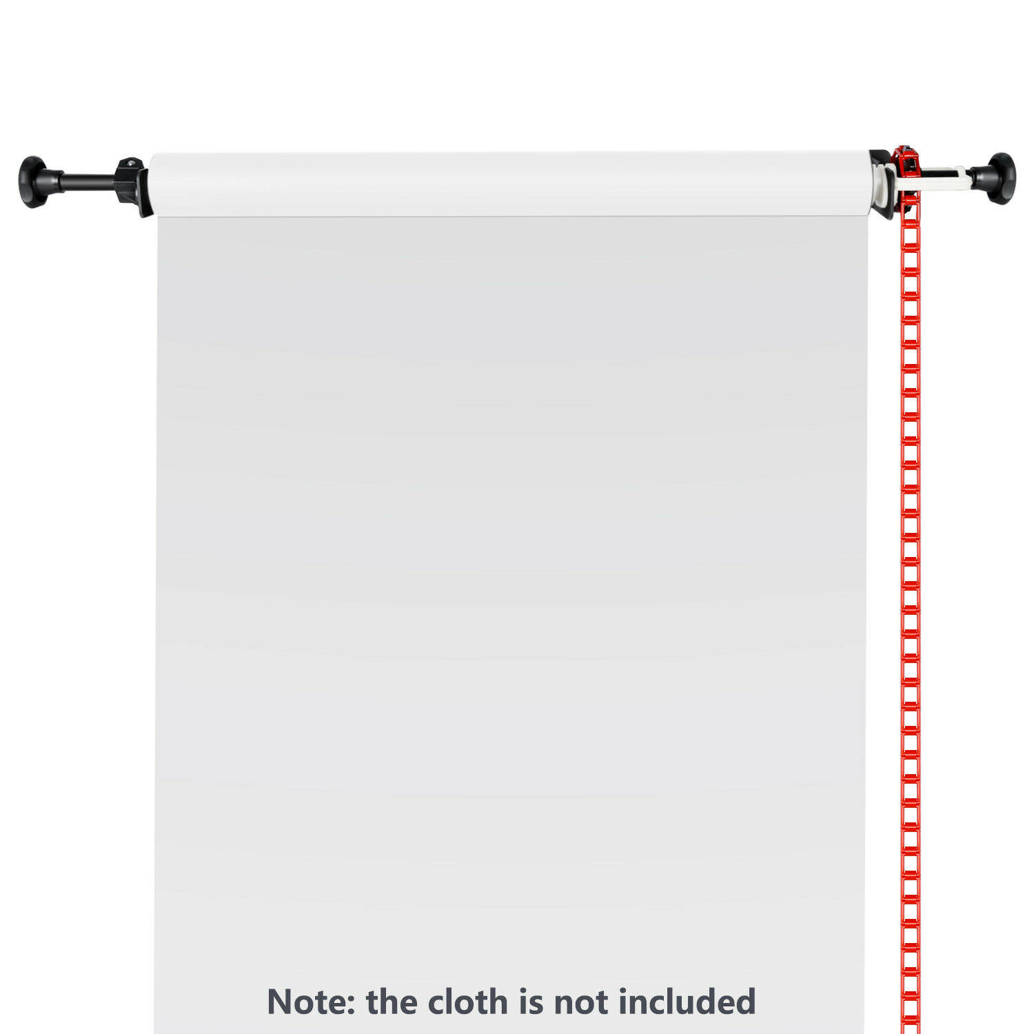 Neewer Photography Single Roller Wall Mounting Manual Background Support System, Including Two(2) Single Hooks, Two(2) Expand RKWCPH_VCGI
