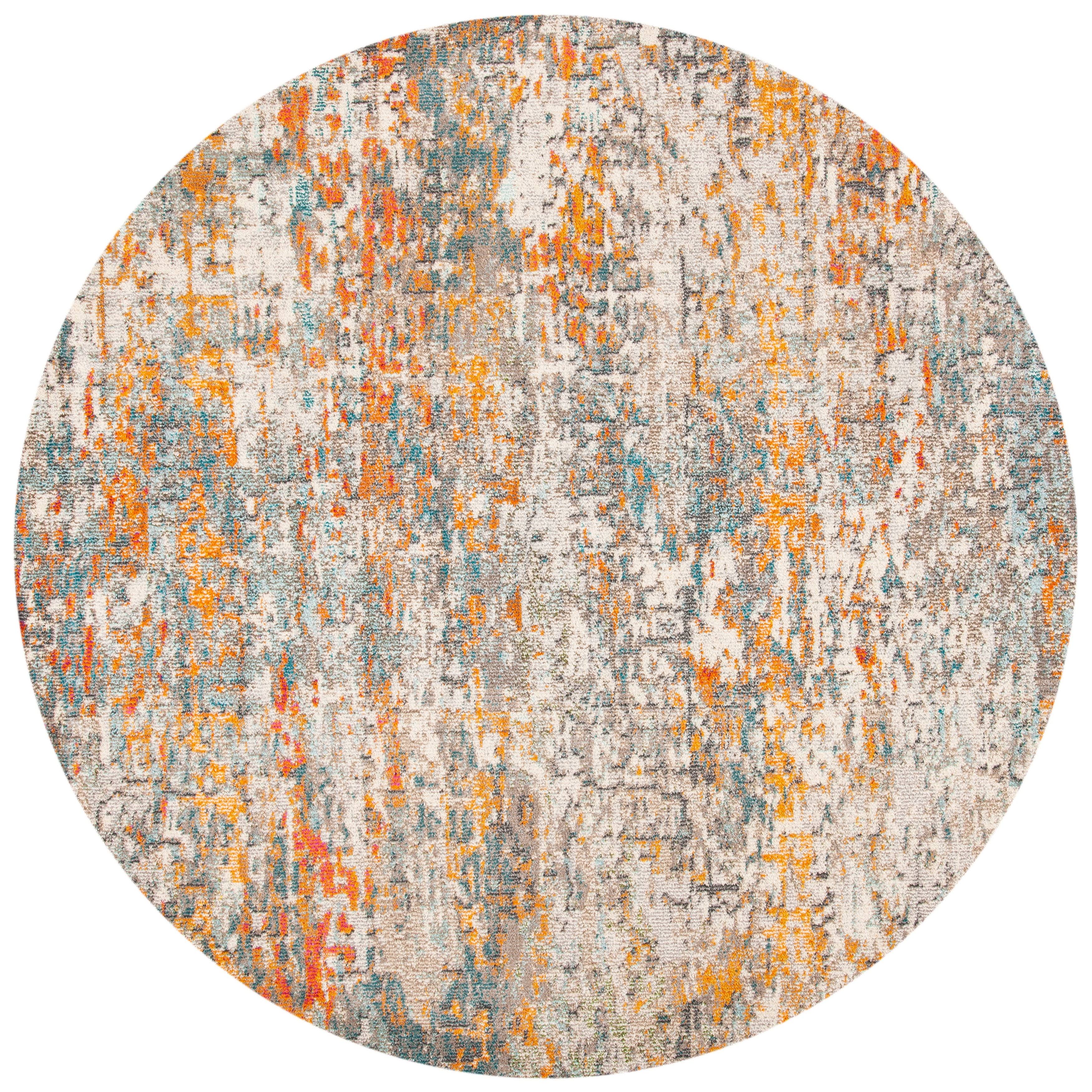 Safavieh MAD460F-8R 8 x 8 ft. Madison 400 Contemporary Round Rug Grey CHY0KT_LJ8P