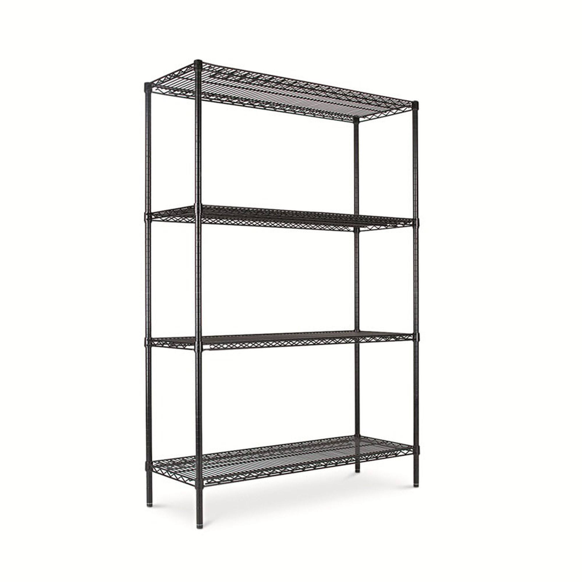 Alera Industrial Heavy-Duty Wire Shelving Starter Kit 4-Shelf 48W x 18d x 72H DV6OCG_MXNR