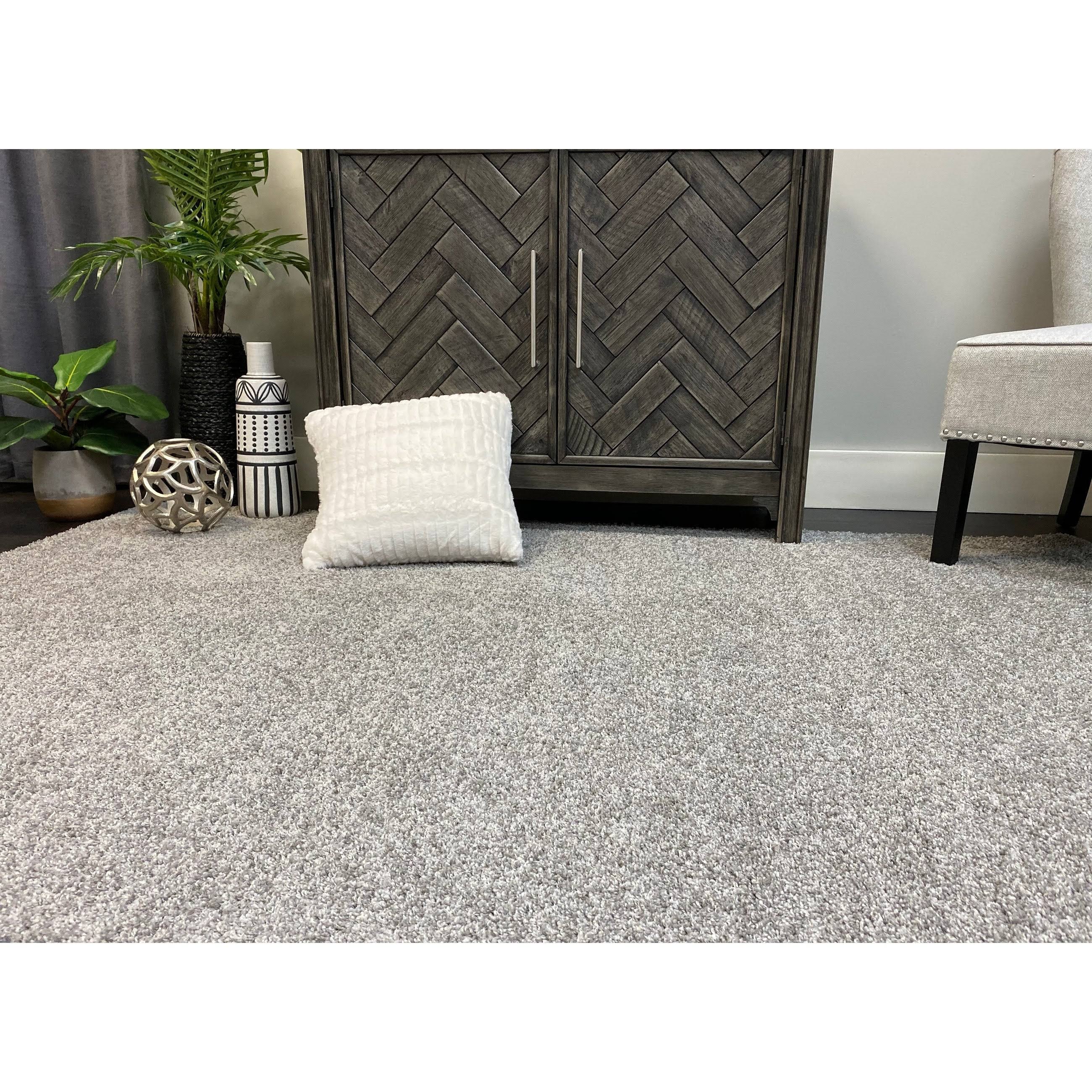 Porch den Carrollon Bound Edge Area Rug - Ashen 8' x 8' QC9KFM_MMJR