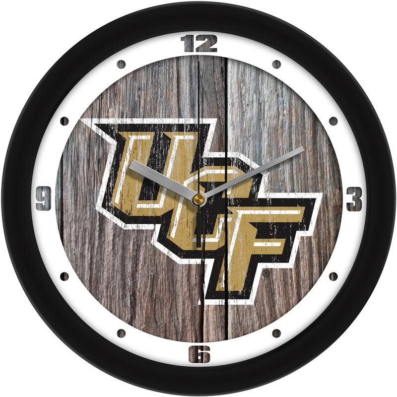 Suntime ST-CO3-UCF-WWCLOCK Central Florida Knights Weathered Wood Wall Y0TIPQ_VFEY