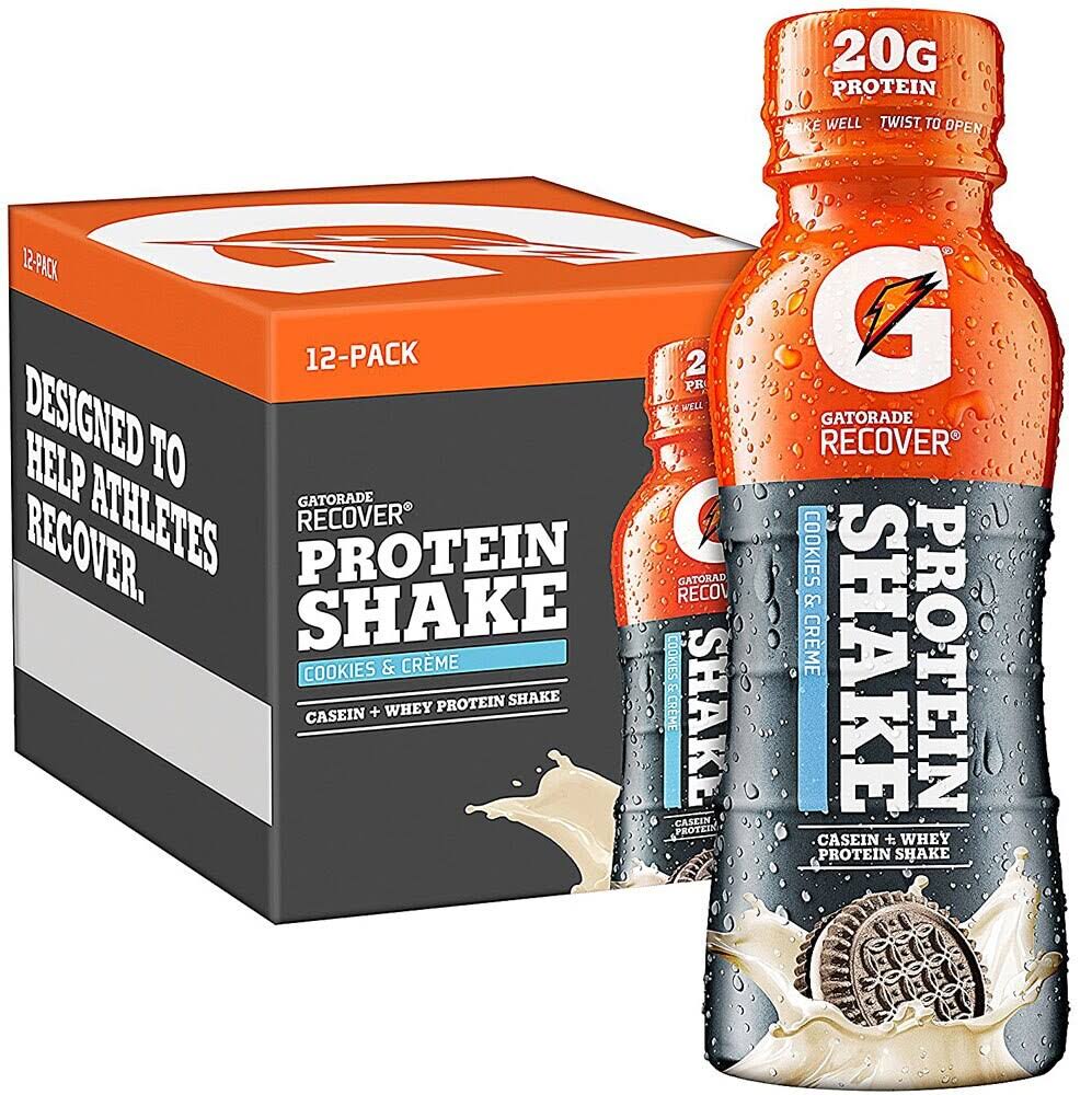 Gatorade Recover Cookies Creme Protein Shake 12 Bottles / 11.16 fl IRWW1S_AV3Z