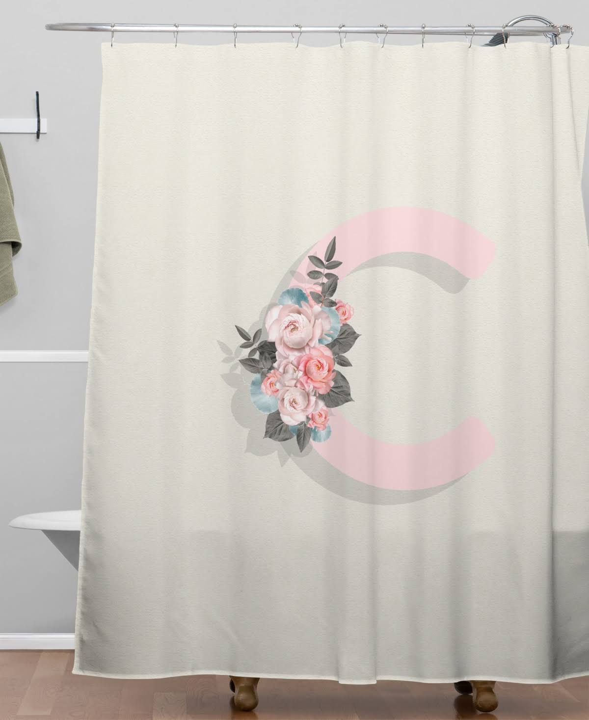 Deny Designs Iveta Abolina Pivoine C Shower Curtain - HWHFHQ_SO05