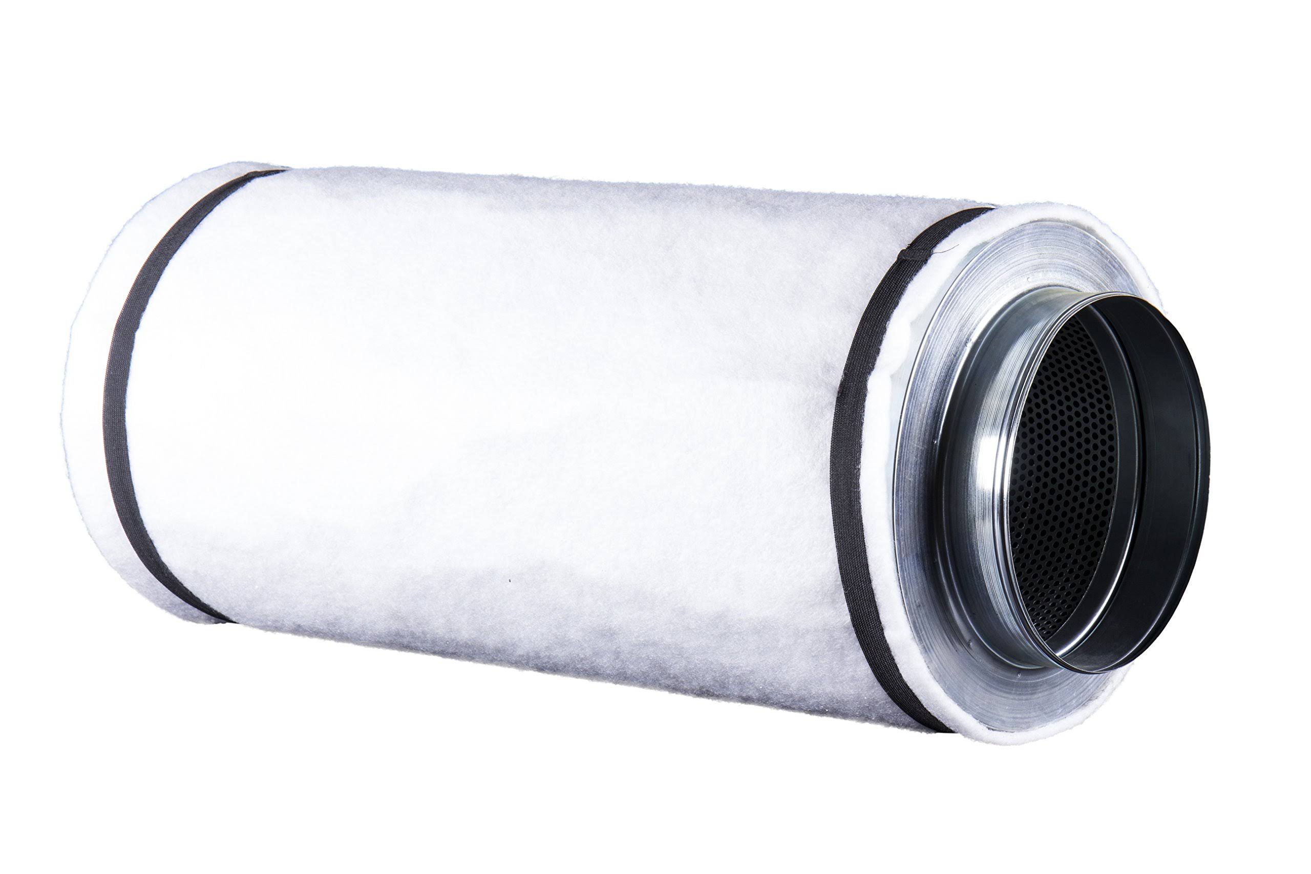 Hydro Crunch 8 in. x 24 in. Carbon Charcoal Air Filter with Flange 710 CFM 3SPSUR_REDZ