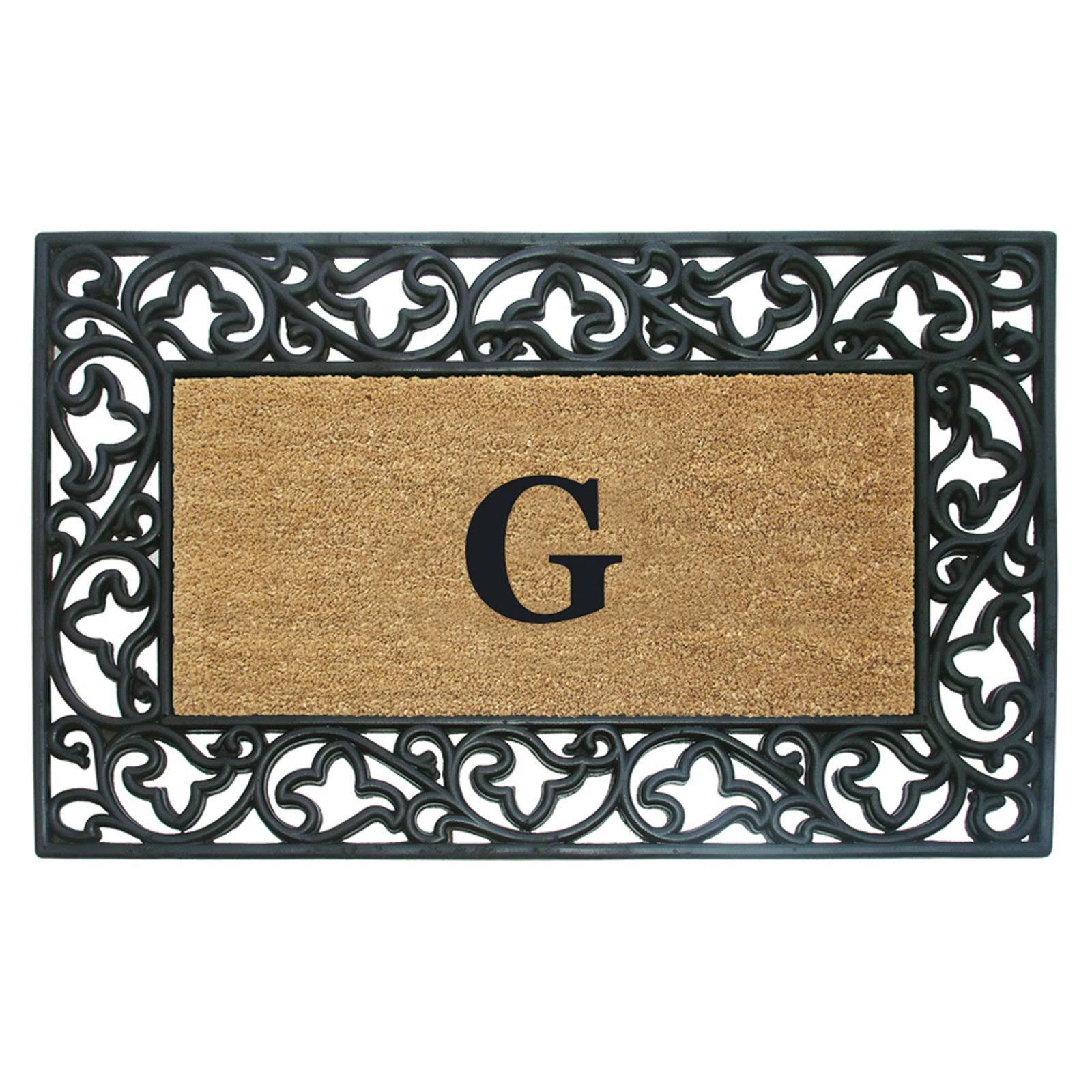 Nedia Home Acanthus Border with Rubber/Coir Doormat, 30 by 48-Inch, EH2XEU_K9VY