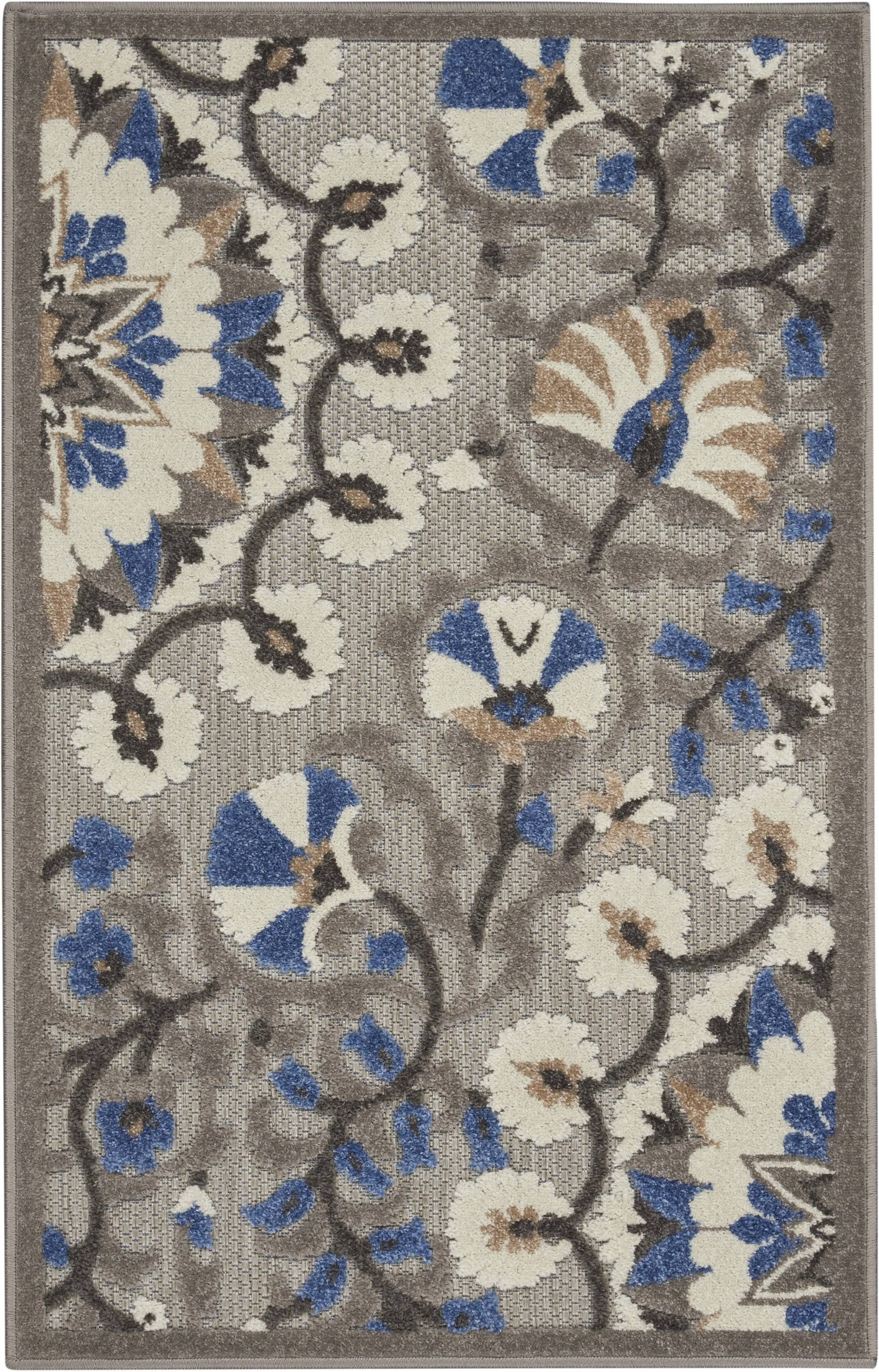 Nourison ALH20 Aloha Grey/Multi Area Rug- 2'DCGNOR_EN3W
