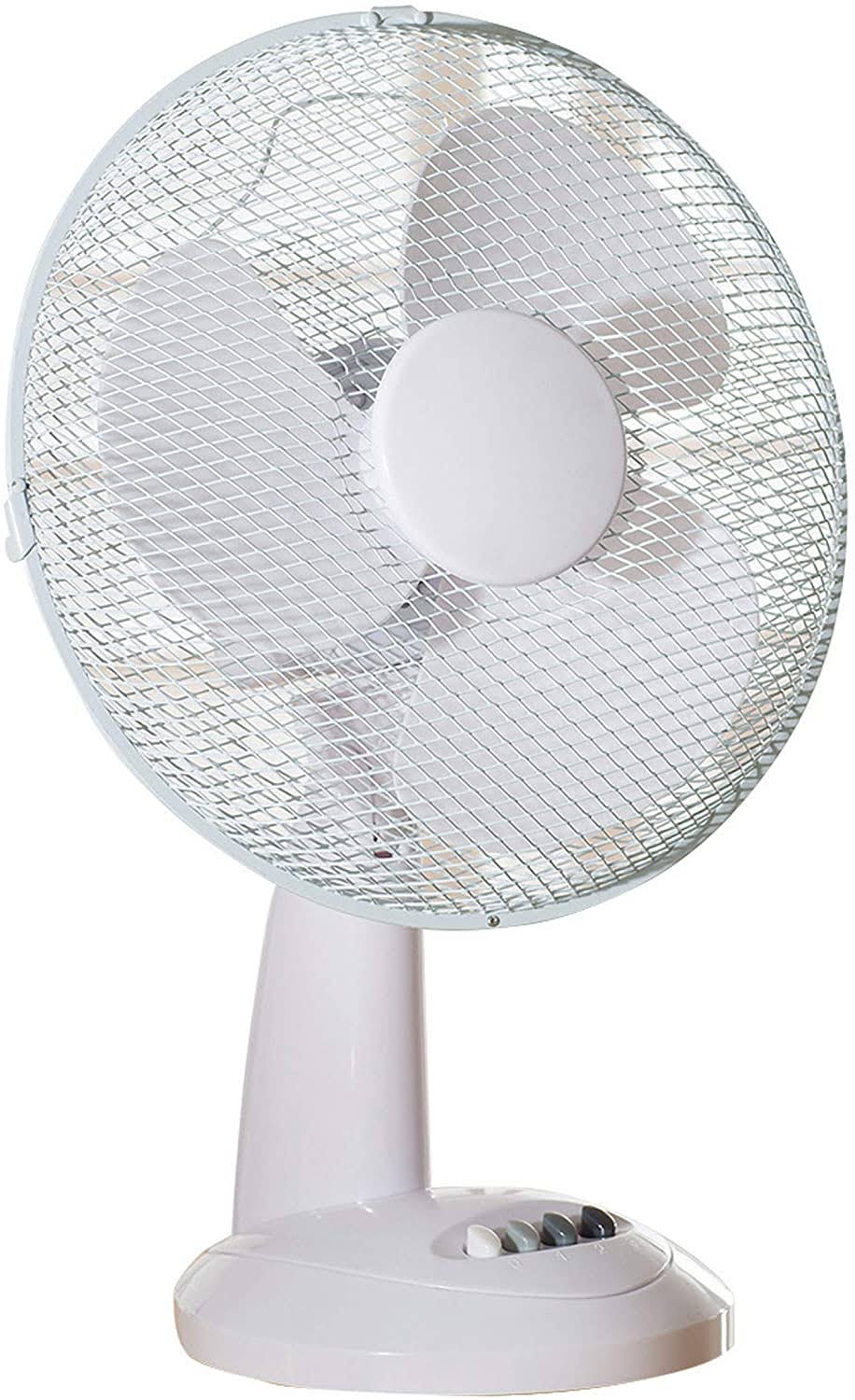 Daewoo 12-Inch Table, Portable Desk Fan for Home/Office, 3 Speed Settings Easy-to-Use Key Switch, White, 12 UCOGNW_OQUL