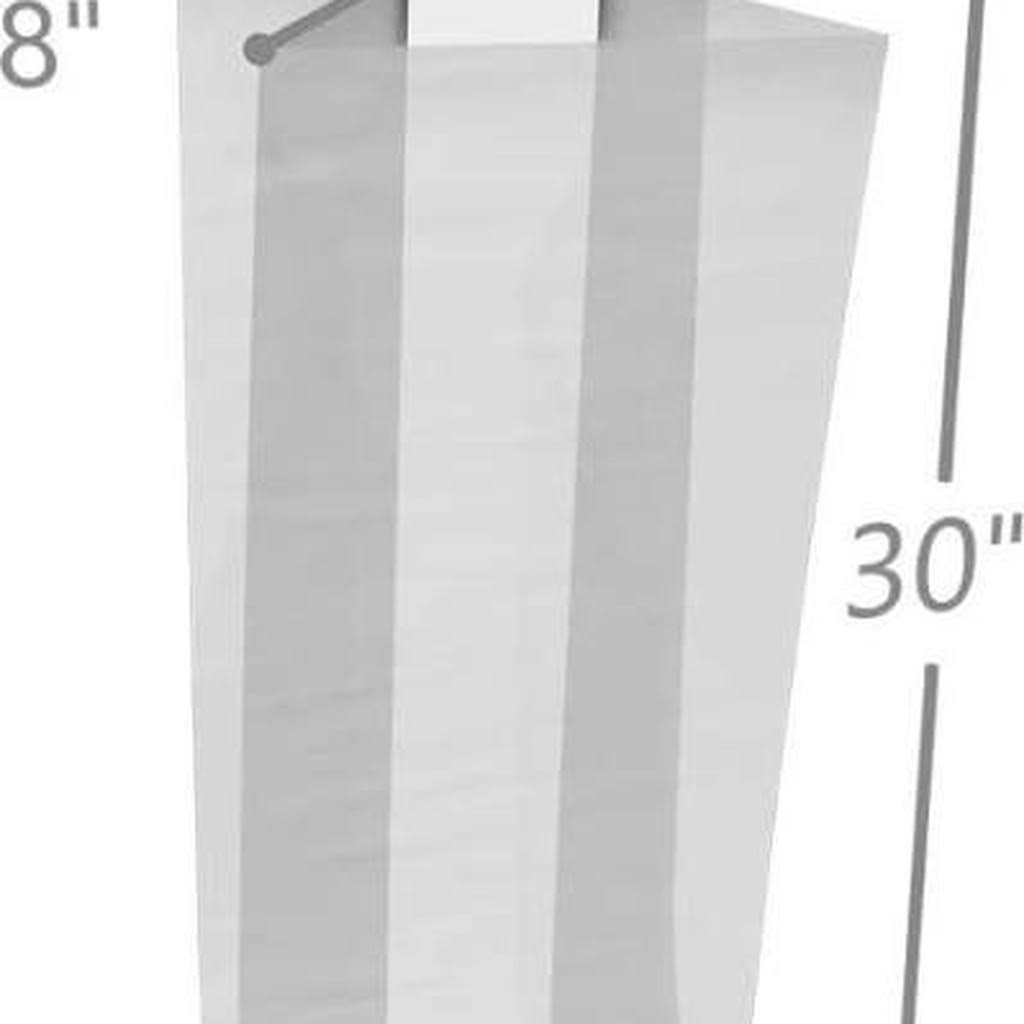International Plastics GB3120830 12 x 8 x 30 in. 3 Mil Clear Gusseted Poly Bags - Case of PHF4XL_WWJ2