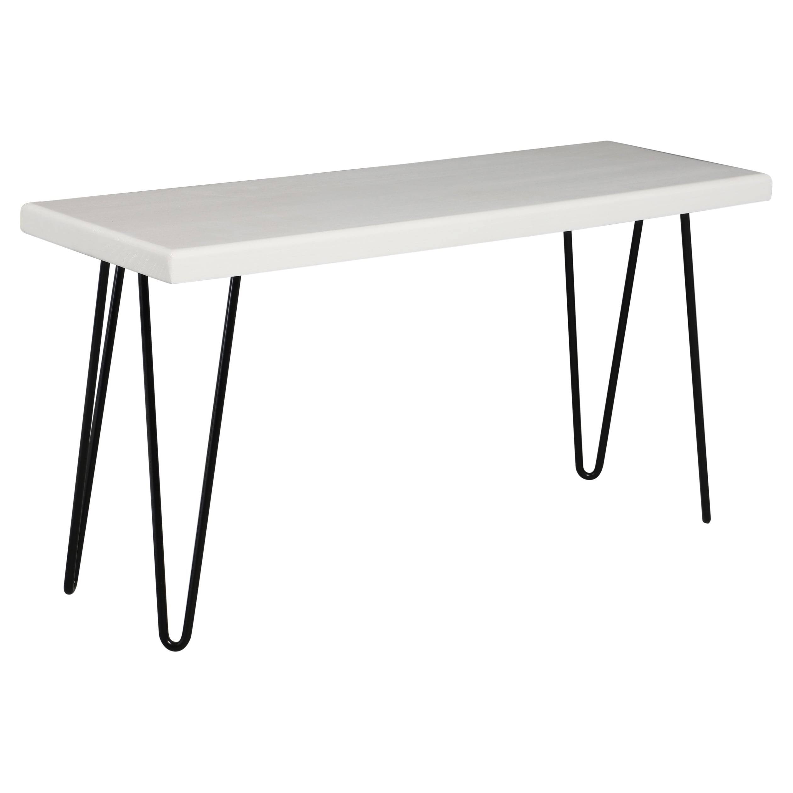 Carson Carrington Julo Wood Bench - Rustic White - 20 x 10.5 x K1LY6I_OZKD