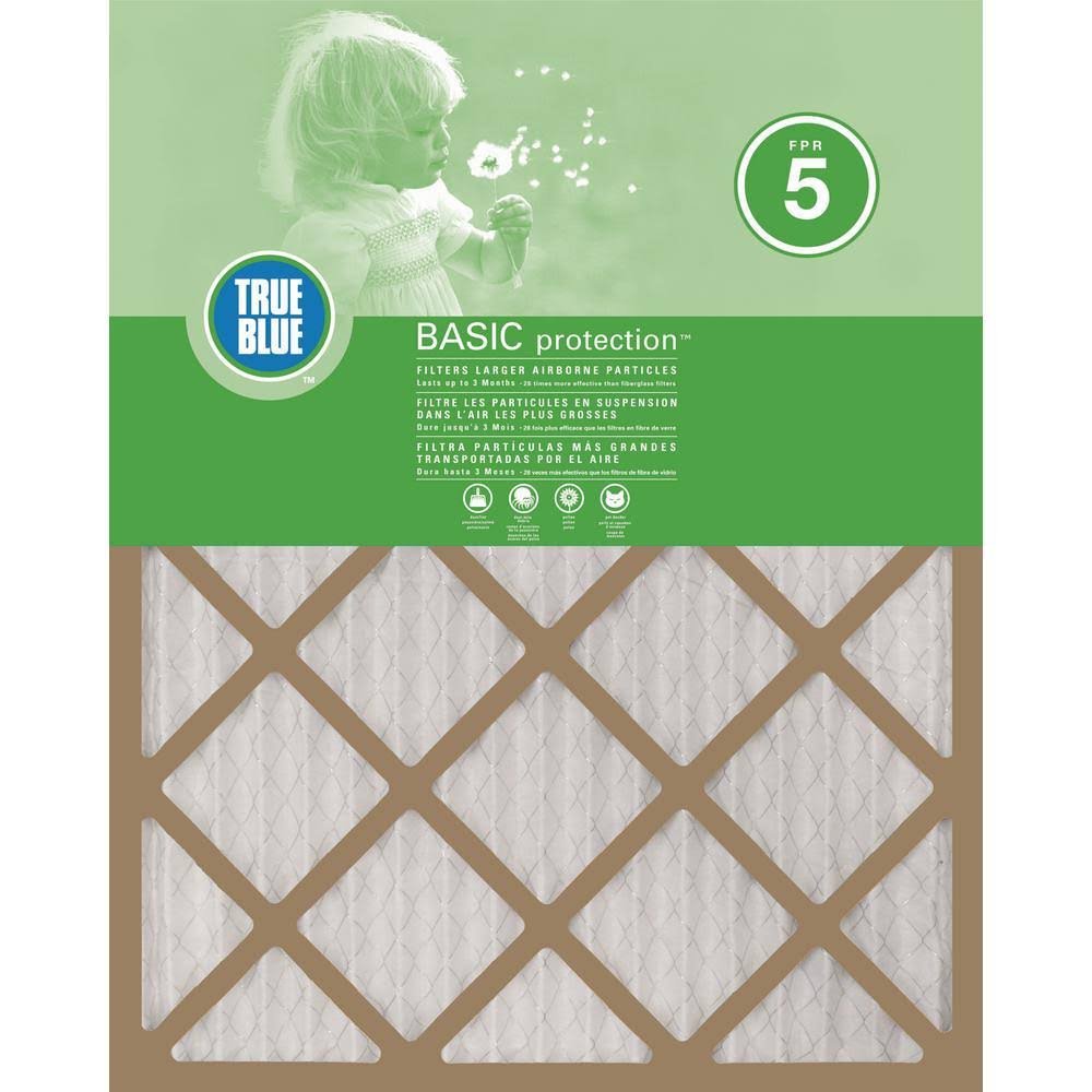 True Blue 16 x 30 x 1 Basic FPR 5 Pleated Air Filter (12-Pack) ONTEHK_A5VD True Blue 16 x 30 x 1 Basic FPR 5 Pleated Air Filter (12-Pack) ONTEHK_A5VD