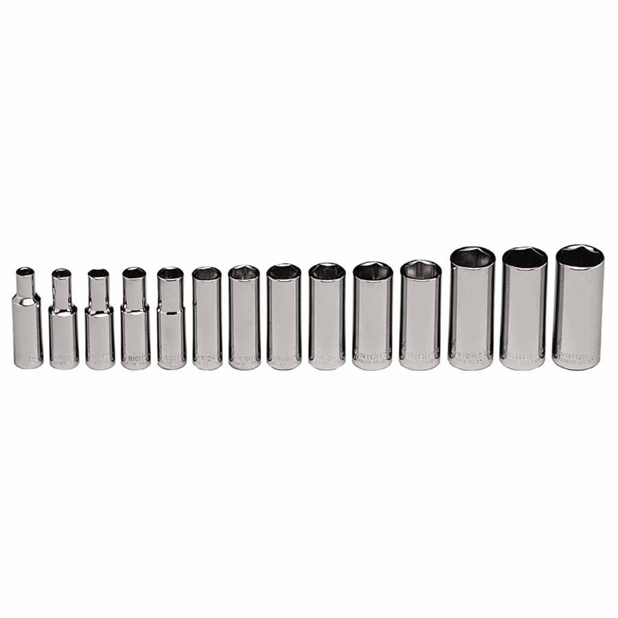 Wright Tool 6 Point Deep Socket Set 14 Piece 3/8  FMHGXY_FGPS