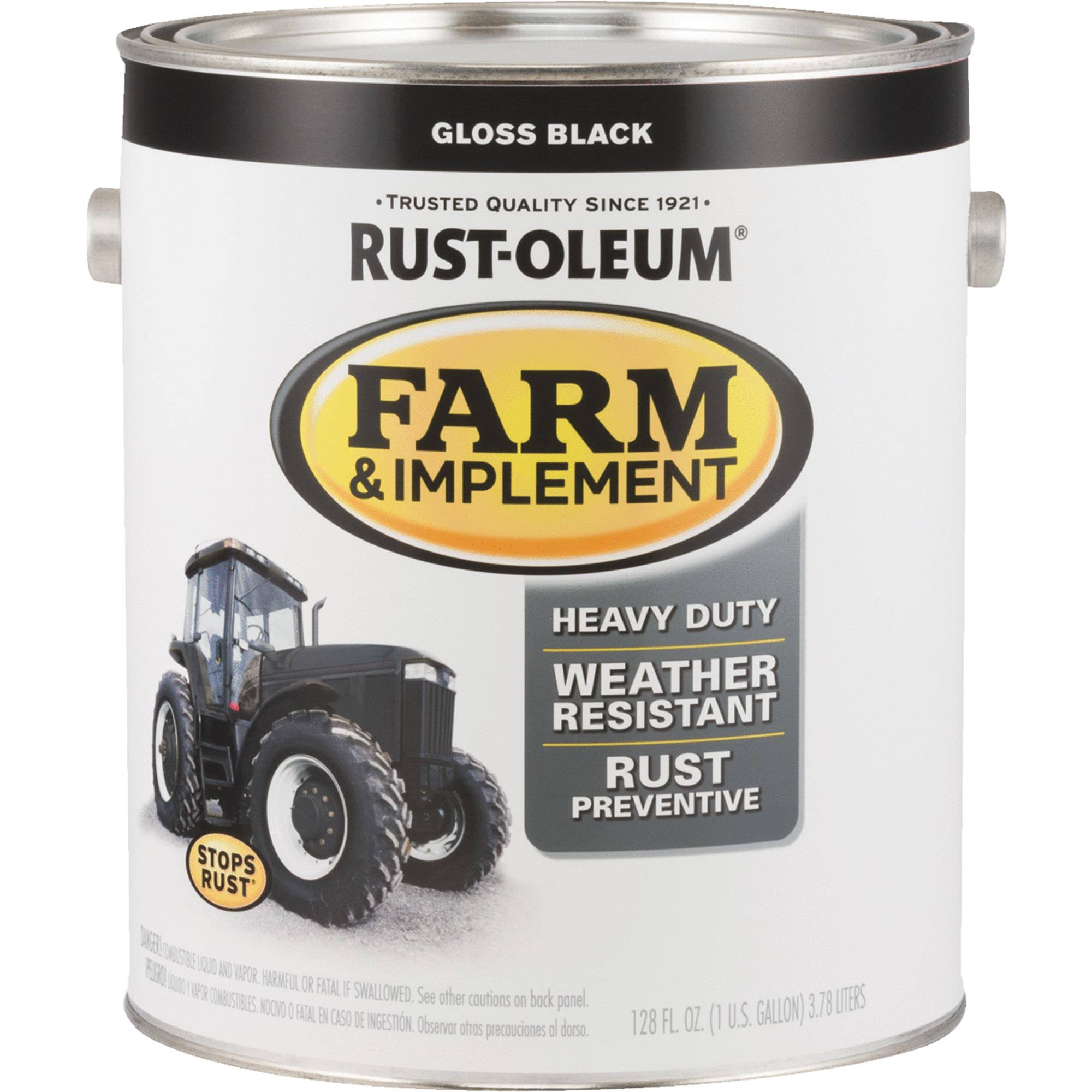 Rust-Oleum Farm Implement Enamel, Black K5QDIB_9LBP