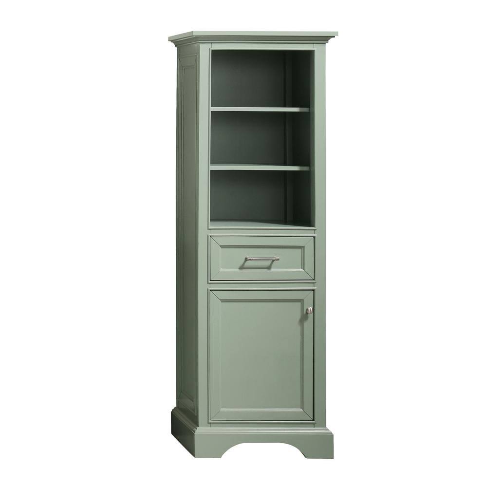 Home Decorators Collection Windlowe 22 in. W x 16 in. D x 65 in. H Floor Linen Tower in Sea SIWB0Y_LIQ5