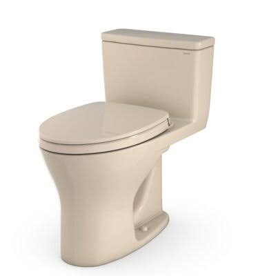 Toto MS856124CEMG#03 1.28 GPF Elongated Two-Piece Toilet with Tornado Flush (Seat Included) Finish Sedona T1W3KY_A4XY