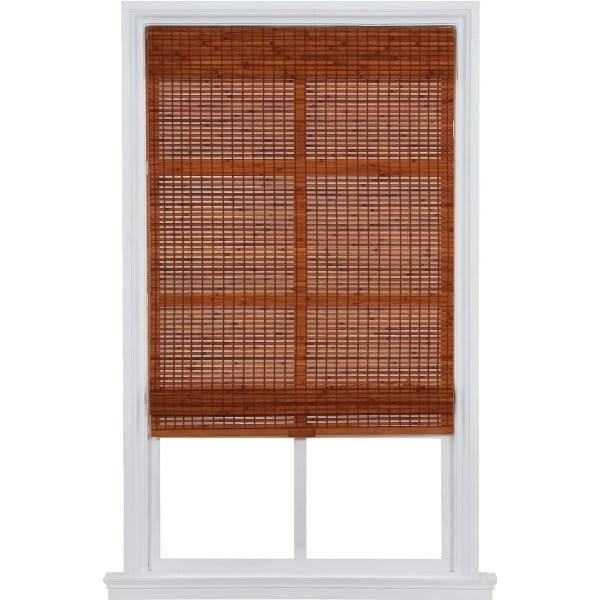 Cordless Bamboo Woven Roman Shade QBJU1P_QBNY Cordless Bamboo Woven Roman Shade QBJU1P_QBNY