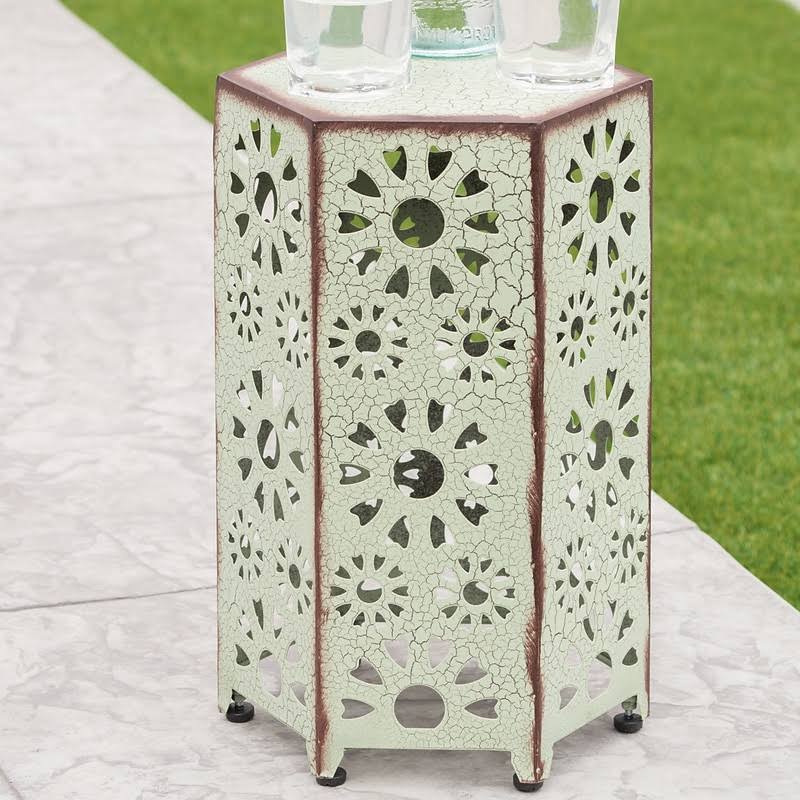 Ebern Designs Bales Outdoor Iron End Table, L4QS3Z_K3B0