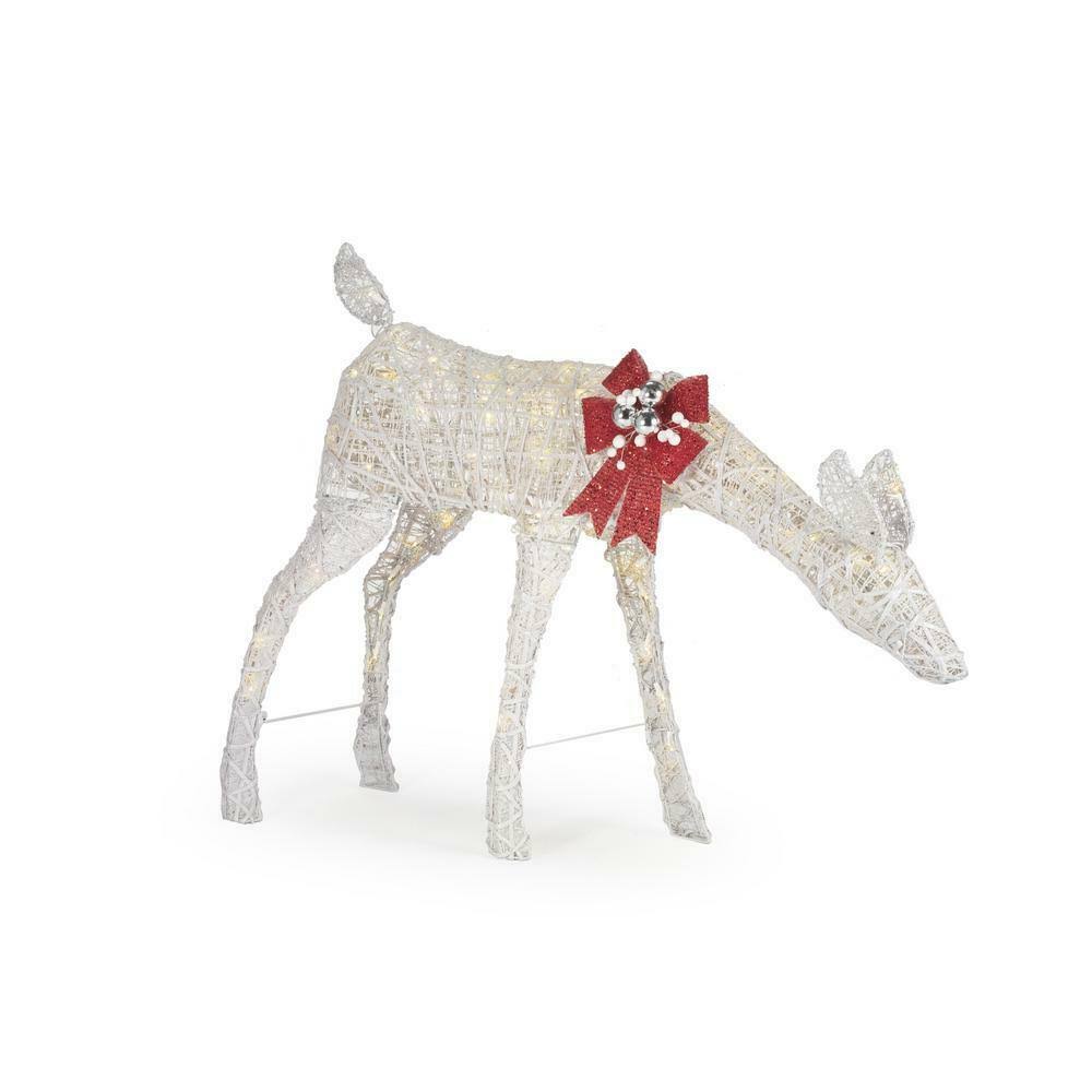Polar Wishes 33 in. Christmas Warm White LED White PVC 00TKMC_HAS8