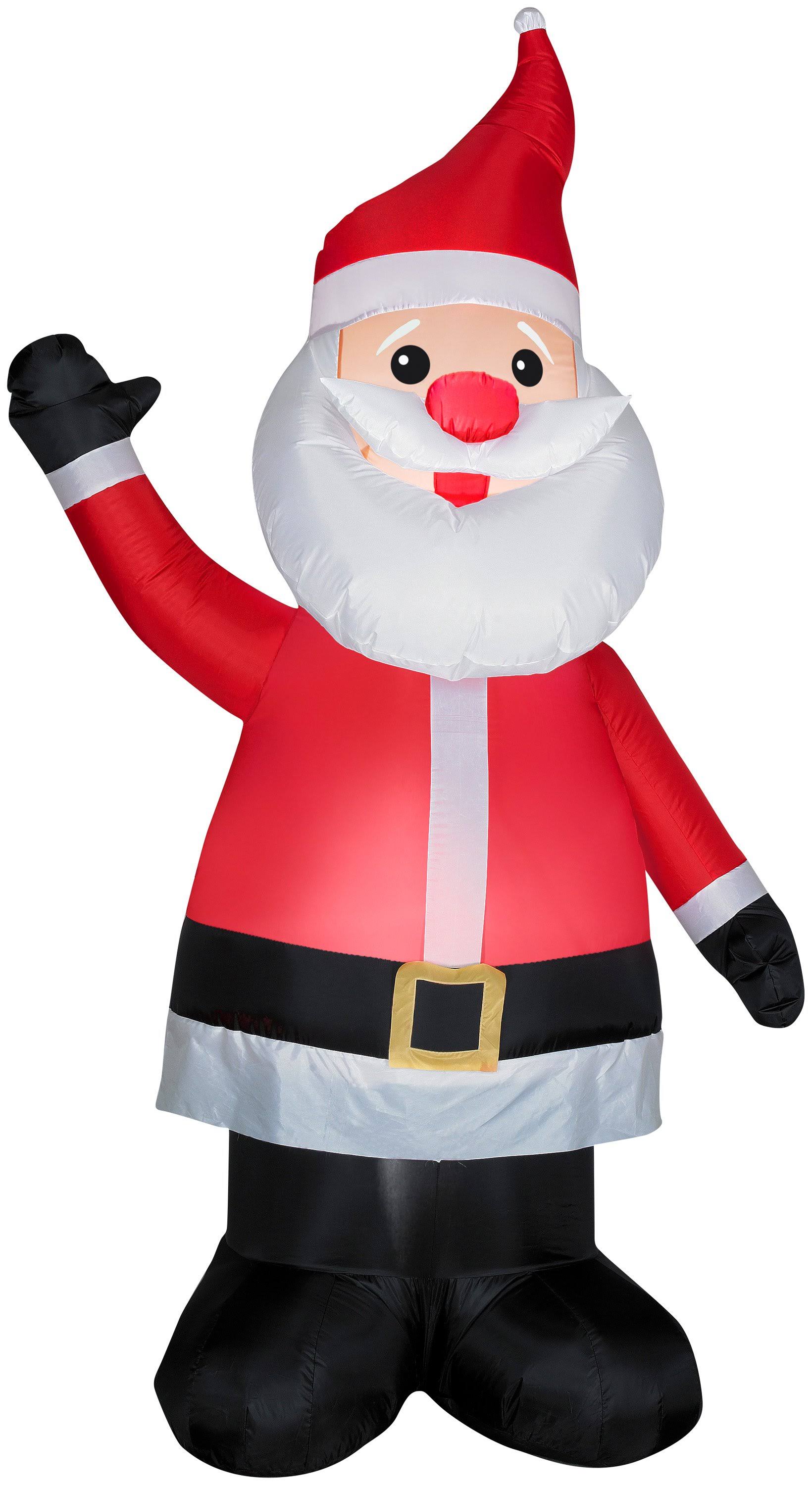 Gemmy Airblown Santa with Red Nose ZCTSZG_PMRD
