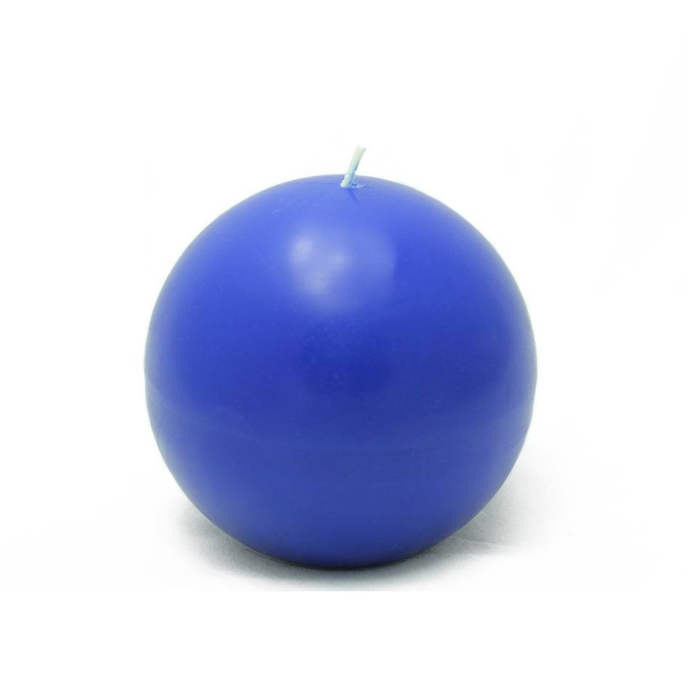 Jeco CBZ-031_6 4 inch Blue Ball Candles (12Pcs/Case) SZQYRR_ZJOV