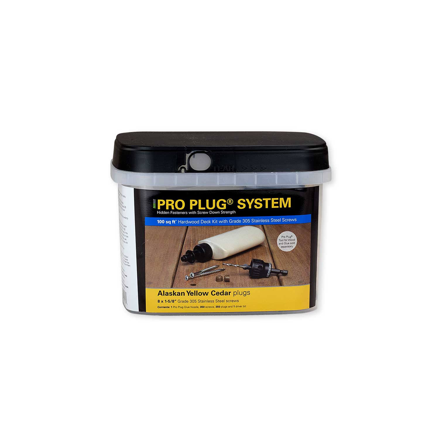 Starborn Industries Pro Plug System for Wood Decking - 100 Square Feet - 305 Stainless Steel - #8 x 1-5/8  DZ9TIK_H1WF