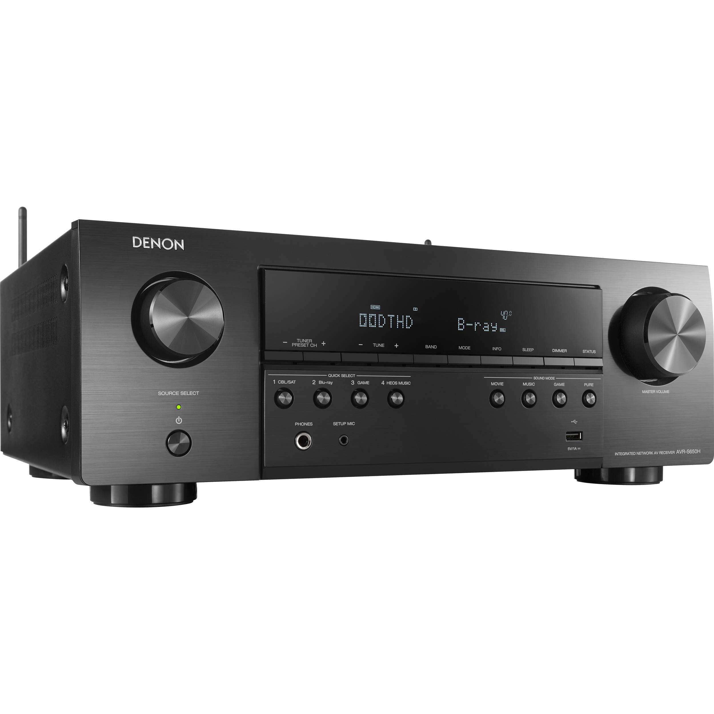 Denon AVR-S650H 5.2-Channel 4K AV QSOPLZ_AUFM