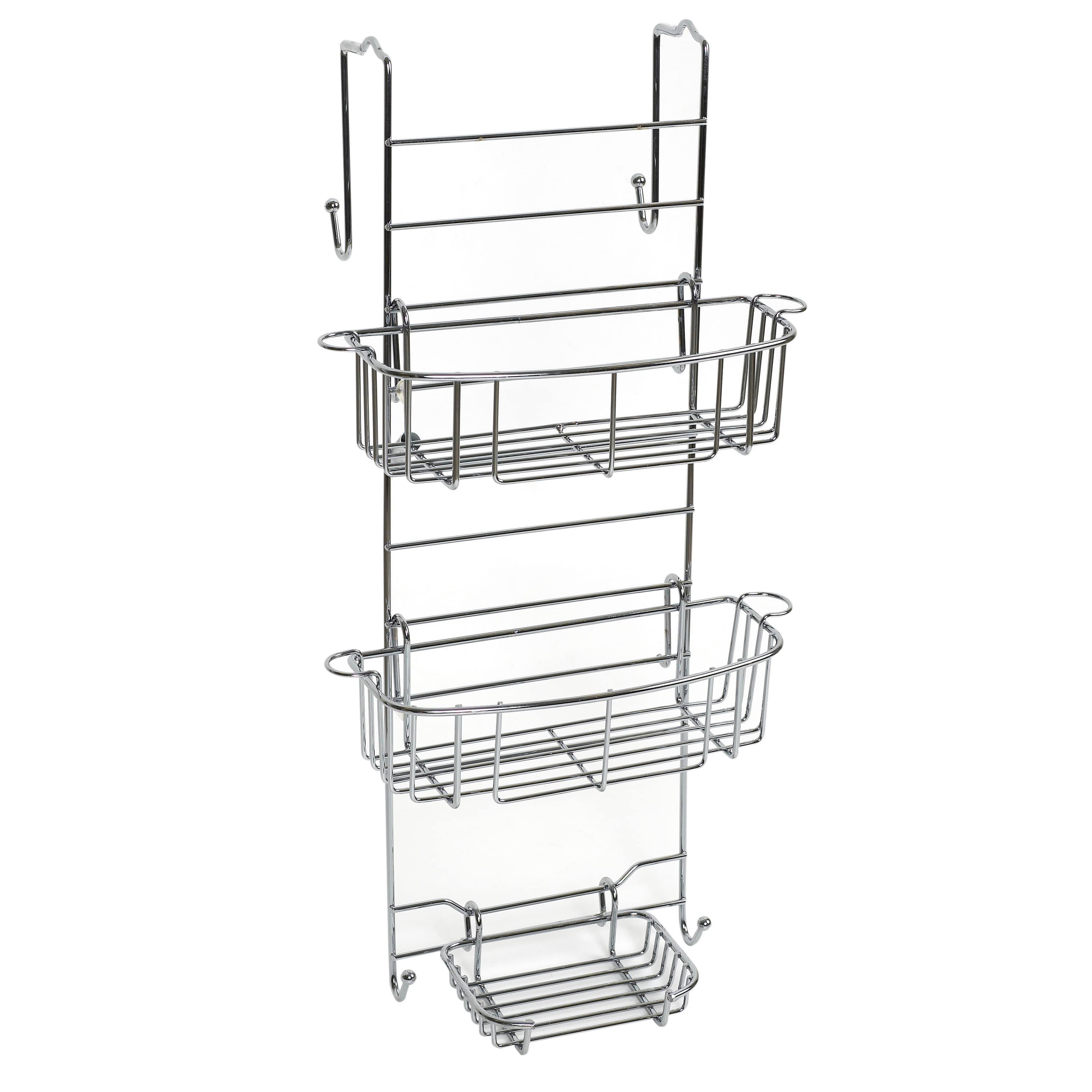 Zenna Home E7803STBB Over-the-Shower Door Caddy Stainless YKSGPZ_HTMT