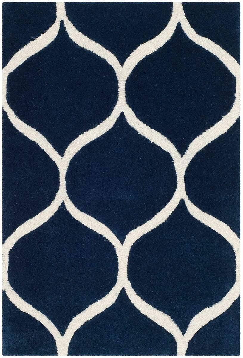 Safavieh Cambridge CAM730M Area Rug Dark Blue / Ivory 6' x 6' 3UTFCU_2HJZ