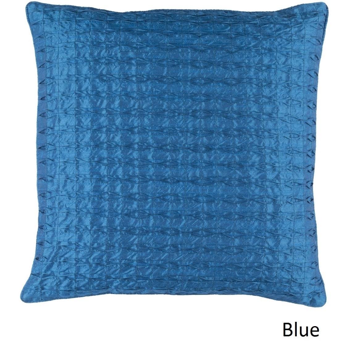 Decorative Gran 22-inch Poly or Down Filled Pillow Blue DC3T3A_UM8U