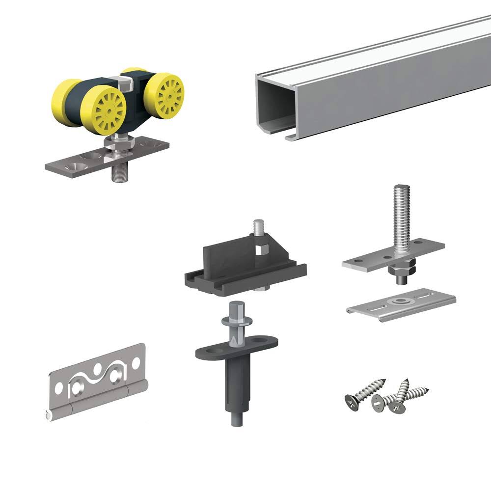 SLID'UP 140 - Bifold Door Hardware Kit - 70-Inch Track for 4 Folding Panels Up to 55lbs XJU28Q_THOI