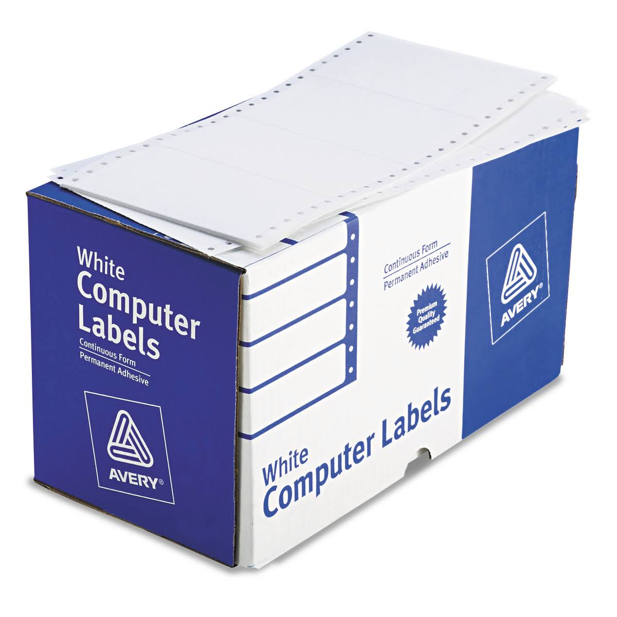 Avery - Dot Matrix Printer Shipping Labels, 1 Across, 2-15/16 x 5, White - 3000/MEZSAD_SOAD