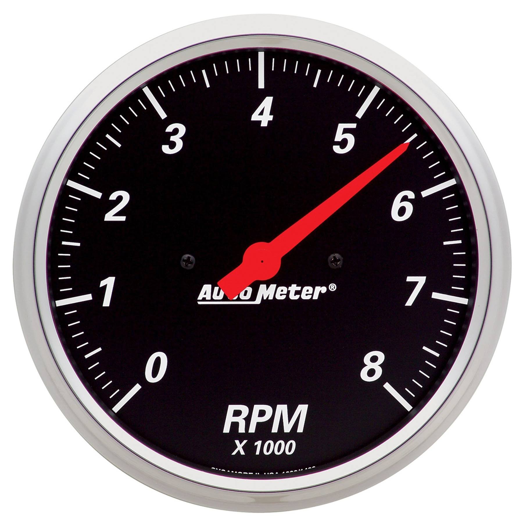 AutoMeter Designer Black Tachometer Gauge BRS6IF_QEDL