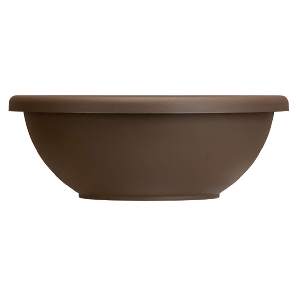 The HC Companies 22 in. Brown Resin Garden Bowl Planter Pot(12-Pack) LNWTSE_6OJ4