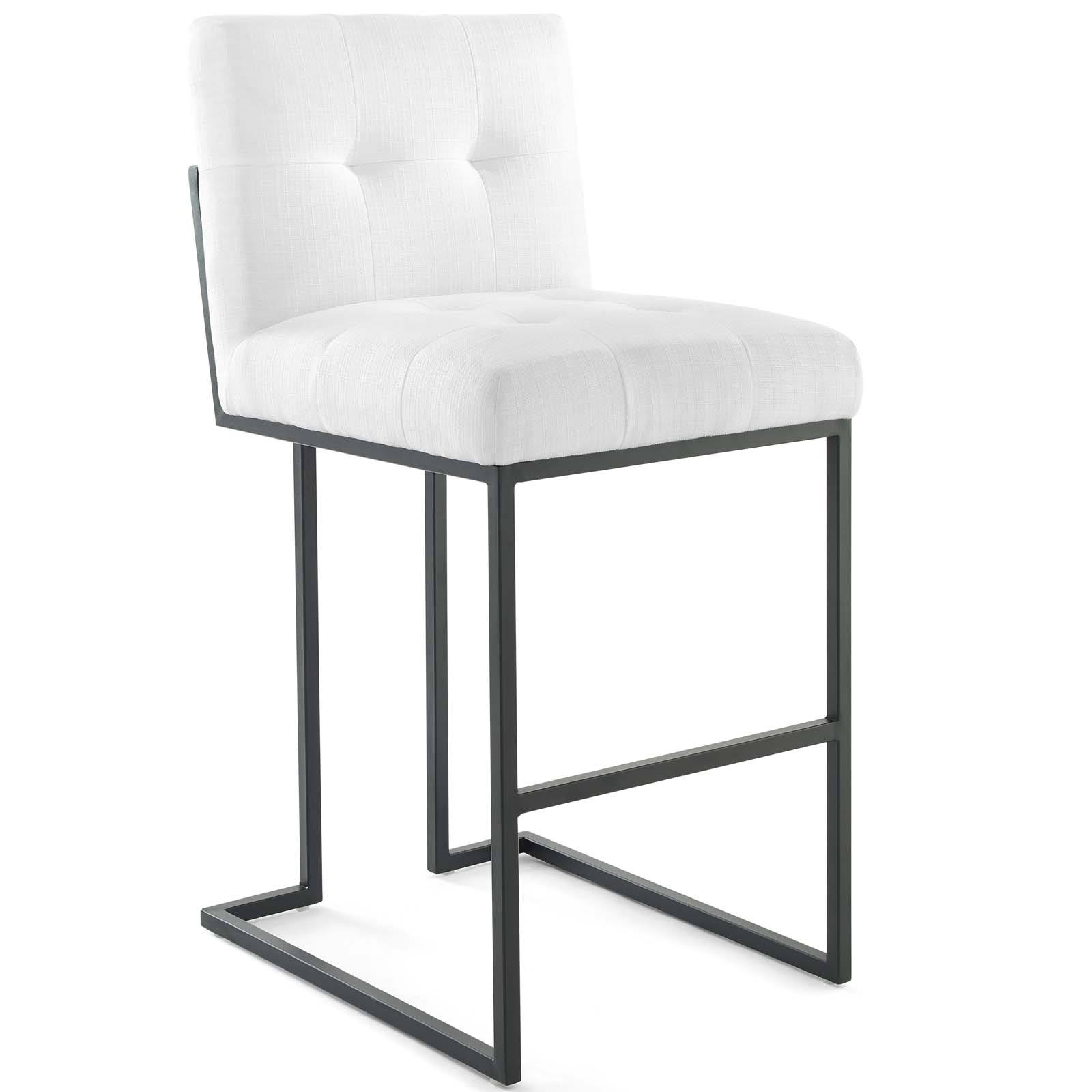Modway Privy Black Stainless Steel Upholstered Fabric Bar Stool, 1EDTOO_VLCP Modway Privy Black Stainless Steel Upholstered Fabric Bar Stool, 1EDTOO_VLCP